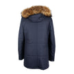 Made in Italy Elegant Blue Wool-Cashmere Padded Jacket