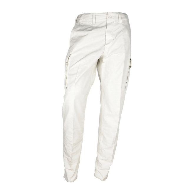 Pantalones de hombre Don The Fuller Crisp de algodón blanco con bolsillos cargo
