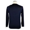 Emilio Romanelli Elegant Blue Cashmere Blend Crewneck Sweater