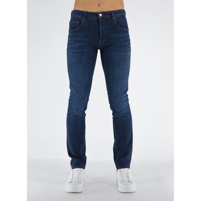 Don The Fuller Elegante dunkelblaue Baumwoll-Stretch-Jeans