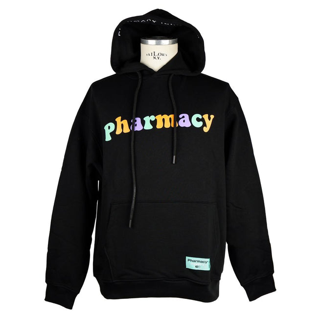 Pharmacy Industry – Schicker schwarzer Baumwoll-Hoodie mit Logo-Print
