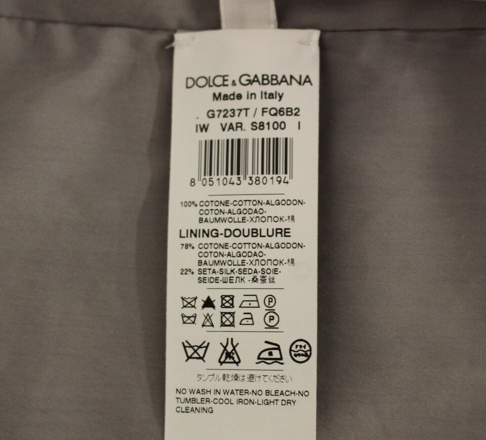 Dolce & Gabbana – Elegante, graue Weste im Slim Fit