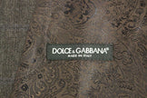 Dolce & Gabbana Chaleco cruzado de lana a cuadros marrón