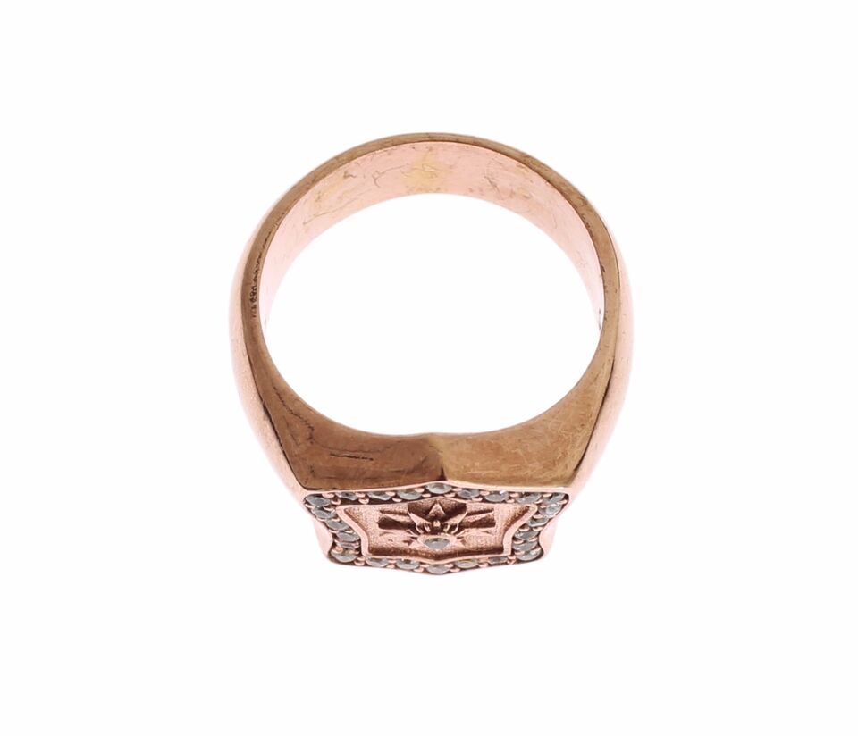 Nialaya Schicker Ring aus Sterlingsilber mit Roségoldbeschichtung