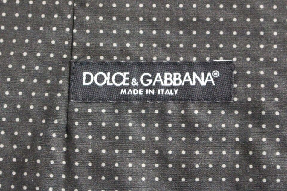 Dolce & Gabbana Elegante graue Baumwollweste