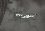 Dolce & Gabbana Elegante schwarze gestreifte Wollweste