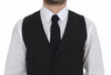 Dolce & Gabbana Blazer tipo chaleco de vestir elástico de lana gris