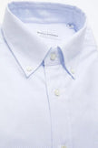 Robert Friedman Elegant Light Blue Cotton Button-Down Shirt