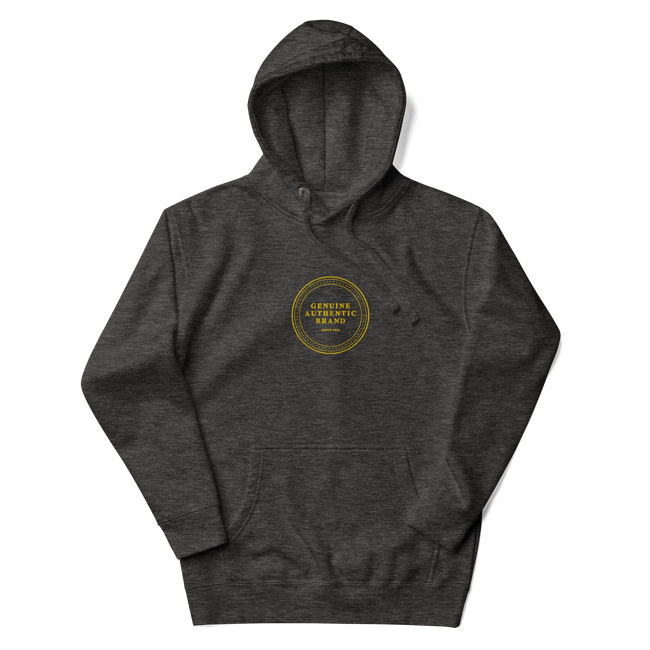 Genuine Authentic Brand Embroidered Mid Logo Unisex Hoodie