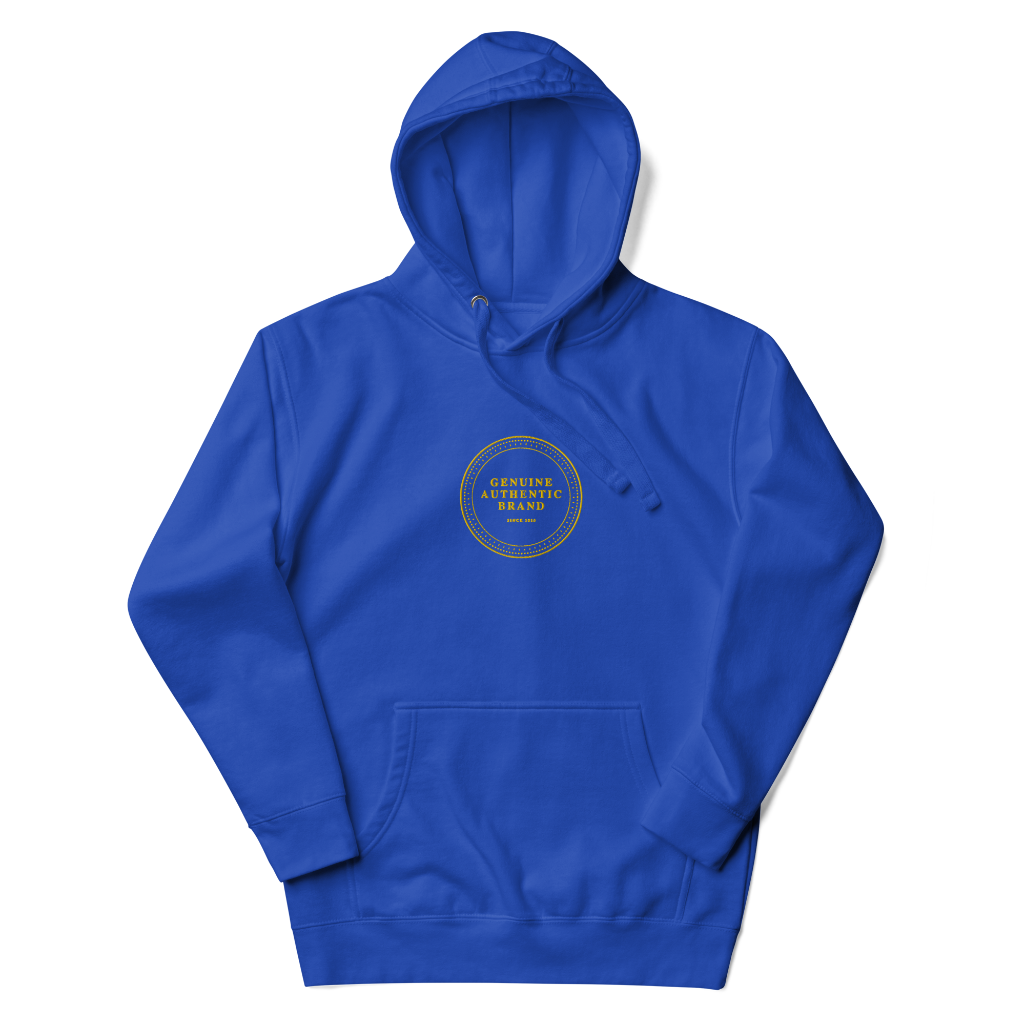 Genuine Authentic Brand Embroidered Mid Logo Unisex Hoodie