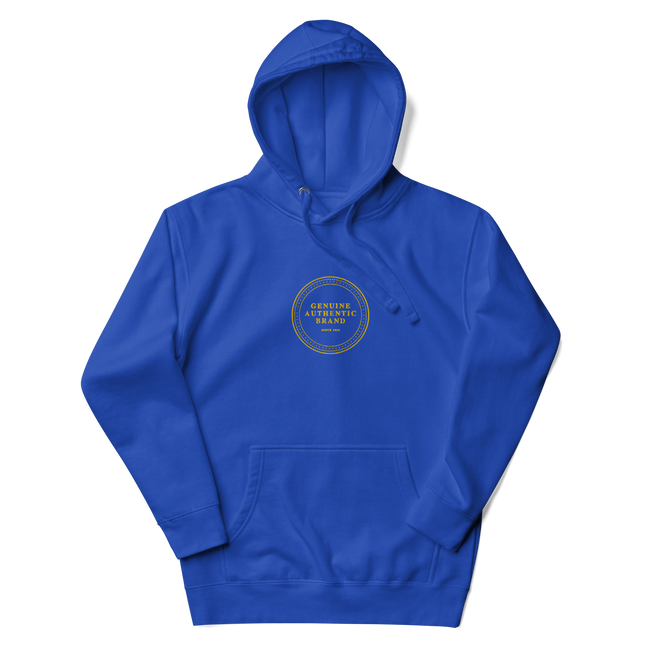 Genuine Authentic Brand Embroidered Mid Logo Unisex Hoodie