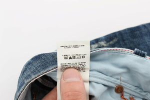 Acht Blue Wash Cotton Denim Slim Fit Jeans - GENUINE AUTHENTIC BRAND LLC