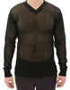 Dolce & Gabbana Dark Green Runway Netz Pullover Netted Sweater.