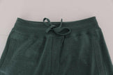 Dolce & Gabbana Elegant Green Cashmere Sport Pants.