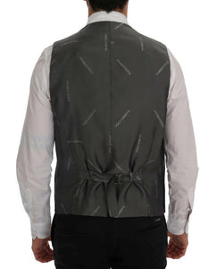 Dolce & Gabbana Black STAFF Cotton Rayon Vest for Men - GENUINE AUTHENTIC BRAND LLC