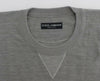 Dolce & Gabbana Gray Crewneck Pullover Silk Sweater - GENUINE AUTHENTIC BRAND LLC  
