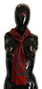 Dolce & Gabbana Elegant Red Silk Scarf.
