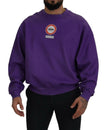 Dolce & Gabbana Purple Wash Logo Cotton Crewneck Sweatshirt Sweater - GENUINE AUTHENTIC BRAND LLC  