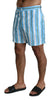 Dolce & Gabbana Blue Striped Beachwear Men Swimshorts - GENUINE AUTHENTIC BRAND LLC  