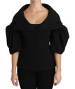Dolce & Gabbana Black Formal Coat Virgin Wool Jacket - GENUINE AUTHENTIC BRAND LLC  