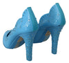 Dolce & Gabbana Blue Crystal Floral CINDERELLA Heels Shoes - GENUINE AUTHENTIC BRAND LLC  