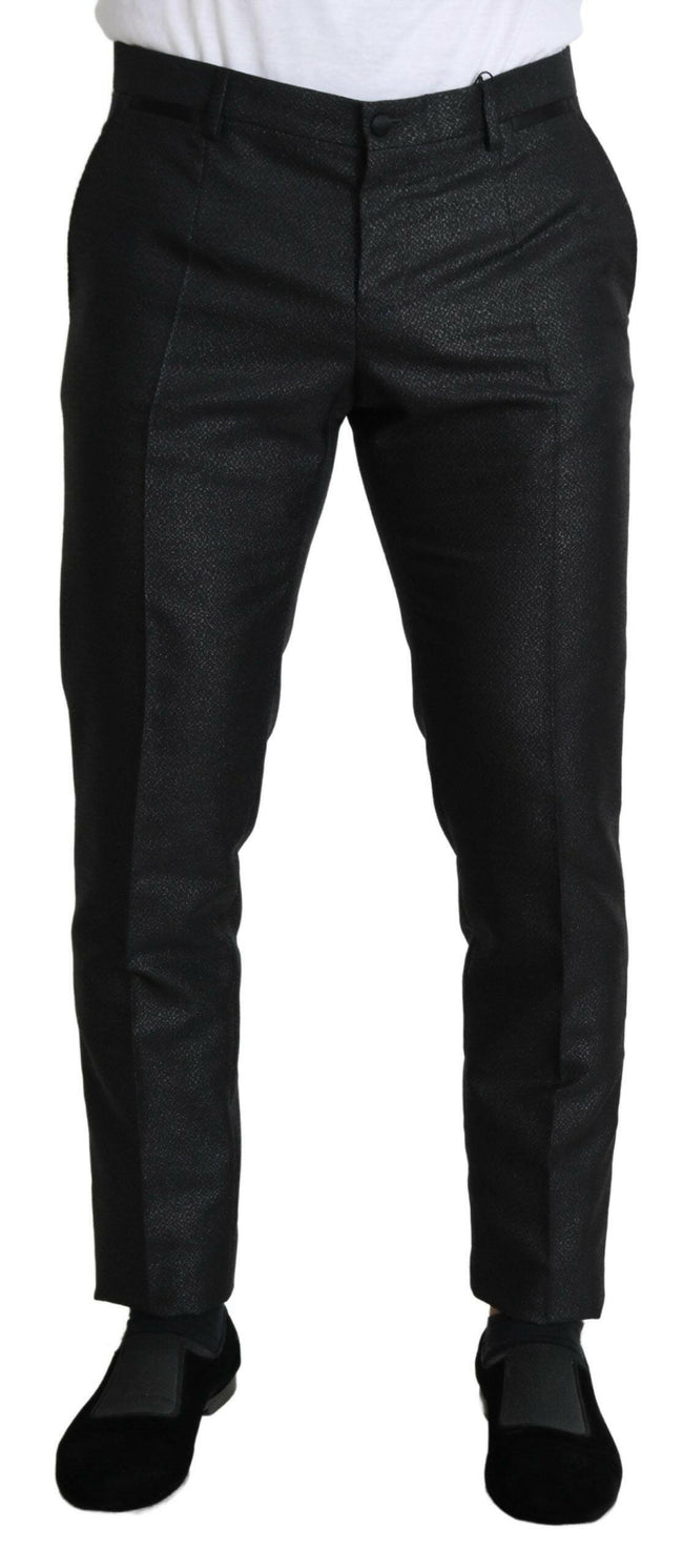 Dolce & Gabbana Black Metallic Skinny Trouser Dress - GENUINE AUTHENTIC BRAND LLC  