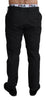 Dolce & Gabbana Black Cotton Stretch Dress Formal Trouser Pants - GENUINE AUTHENTIC BRAND LLC  