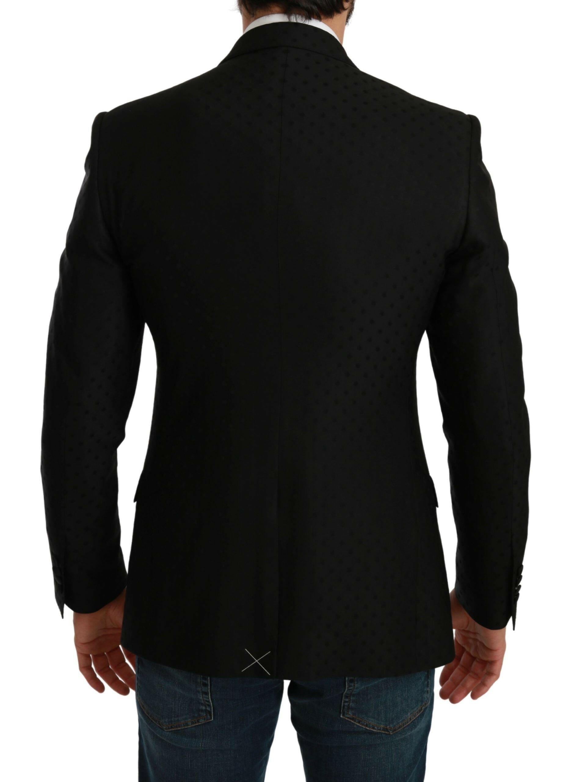 Dolce & Gabbana Black Slim Fit Coat Jacket MARTINI Blazer - GENUINE AUTHENTIC BRAND LLC  