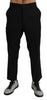 Dolce & Gabbana Black Cotton Wool Formal Dress Pants - GENUINE AUTHENTIC BRAND LLC  
