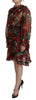 Dolce & Gabbana Multicolor Geranium A-line Knee Length Dress - GENUINE AUTHENTIC BRAND LLC  