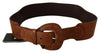 Costume National Brown Leather Fashion Waist Buckle Belt - GENUINE AUTHENTIC BRAND LLC  