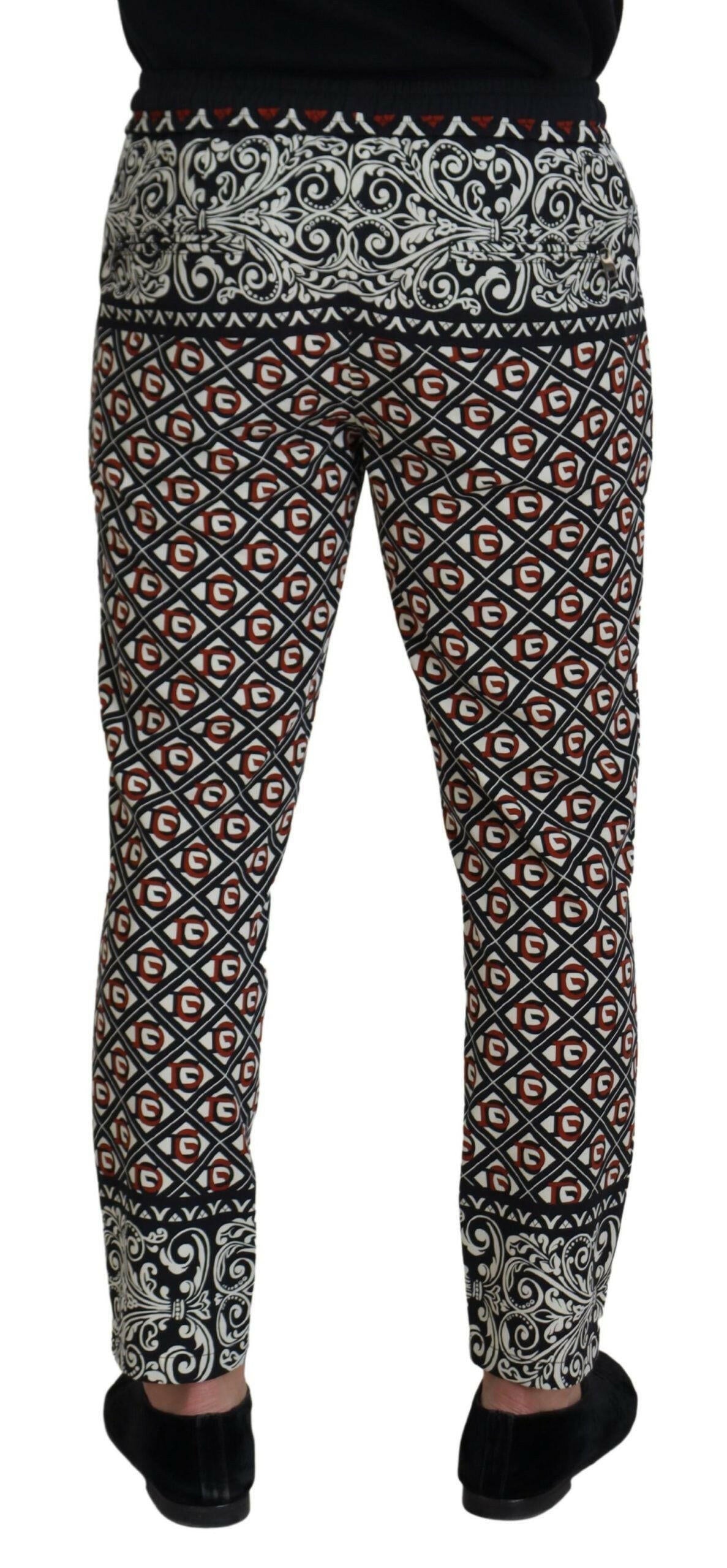 Dolce & Gabbana Multicolor Baroque Sweatpants Jogging Pants - GENUINE AUTHENTIC BRAND LLC  