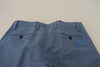Dolce & Gabbana Blue Linen Cotton Slim Trousers Chinos Pants - GENUINE AUTHENTIC BRAND LLC  