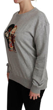 Dolce & Gabbana Gray #dgfamily Cotton Pullover Sweater - GENUINE AUTHENTIC BRAND LLC  