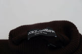 Dolce & Gabbana Brown Wool Turtle Neck Pullover Sweater - GENUINE AUTHENTIC BRAND LLC  