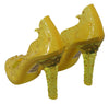 Dolce & Gabbana Yellow Floral Crystal CINDERELLA Heels Shoes - GENUINE AUTHENTIC BRAND LLC  