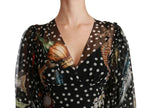 Dolce & Gabbana Black Sea Fish Sicily A-line Shift Dress - GENUINE AUTHENTIC BRAND LLC  