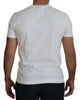 Dolce & Gabbana White Logo Cotton Amor Magister T-shirt - GENUINE AUTHENTIC BRAND LLC  