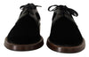 Dolce & Gabbana Black Velvet Exotic Leather Shoes - GENUINE AUTHENTIC BRAND LLC  