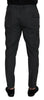 Dolce & Gabbana Gray Checked Cargo Trousers Stretch Pants - GENUINE AUTHENTIC BRAND LLC  
