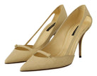 Dolce & Gabbana Yellow Exotic Leather Stiletto Heel Pumps Shoes - GENUINE AUTHENTIC BRAND LLC  