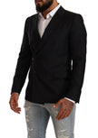 Dolce & Gabbana Black Dotted Double Breasted MARTINI Jacket - GENUINE AUTHENTIC BRAND LLC  