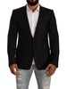 Dolce & Gabbana Black Wool Single Breasted Suit GOLD Jacket - GENUINE AUTHENTIC BRAND LLC  