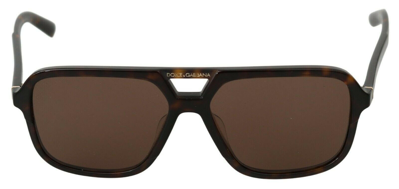 Dolce & Gabbana Brown Leopard Pattern Aviator Pilot Mens Sunglasses - GENUINE AUTHENTIC BRAND LLC  