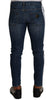 Dolce & Gabbana Blue Washed Cotton Skinny Denim Jeans - GENUINE AUTHENTIC BRAND LLC  