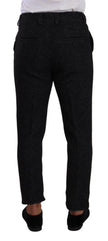 Dolce & Gabbana Black Wool Men Formal Trouser Dress Pants - GENUINE AUTHENTIC BRAND LLC  