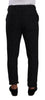 Dolce & Gabbana Black Wool Men Formal Trouser Dress Pants - GENUINE AUTHENTIC BRAND LLC  