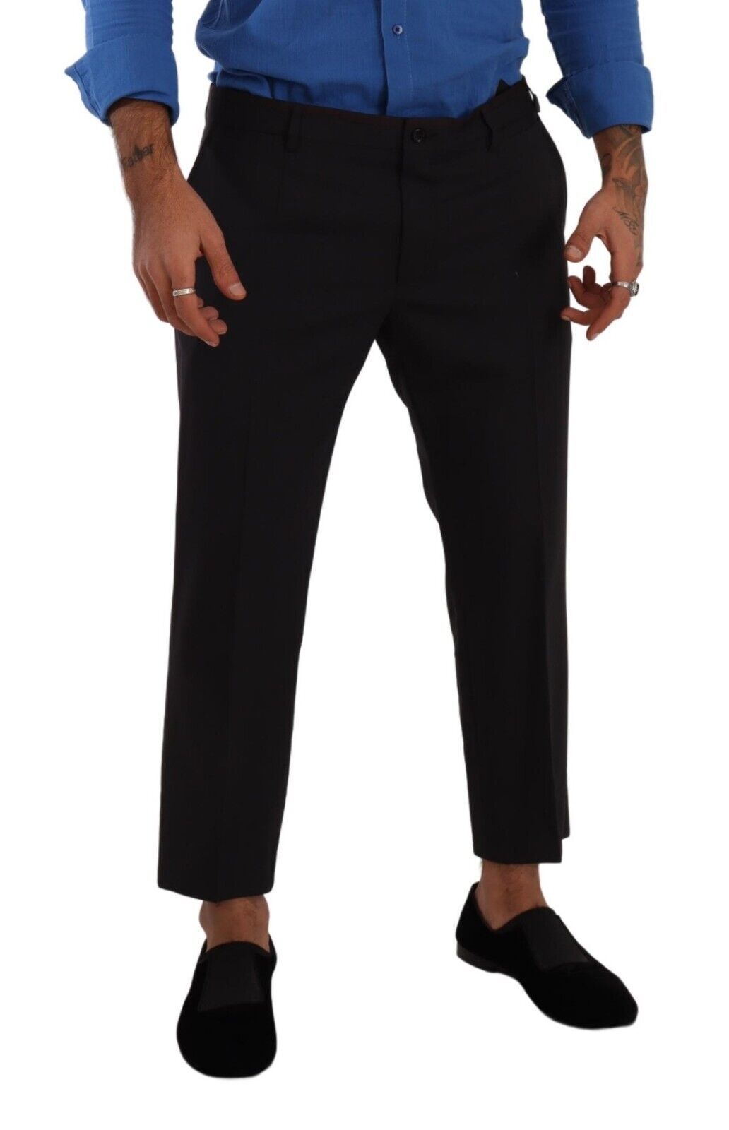 Dolce & Gabbana Gray Bordeaux Wool Trouser Dress Pants - GENUINE AUTHENTIC BRAND LLC  