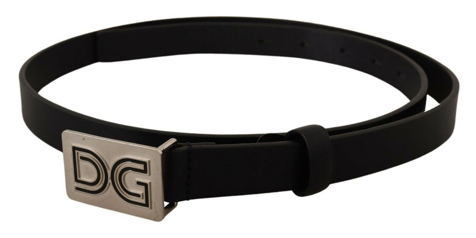 Dolce&Gabbana Men's DG-Logo Leather Buckle Belt
