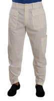 Dolce & Gabbana Off White Cotton Corduroy Cargo Pants - GENUINE AUTHENTIC BRAND LLC  
